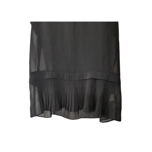 American Eagle Sleeveless Sheer Pleated Front Blouse Size S/P - Picture 2 of 4